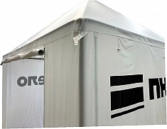 Вход палатки для сварки полиэтиленовых труб ПНДело Делотент-3 Вход палатки для сварки полиэтиленовых труб ПНДело Делотент-3