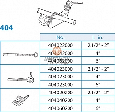 Запасные части цепных тисков для труб Super-Ego 2 1/2"